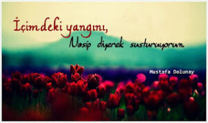 İçimdeki yangını ‘Nasip’ diyerek söndürüyorum..  – Mustafa Dolunay