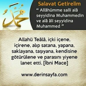 Allahü Teâlâ, içki içene, içirene, alıp satana, yapana, saklayana, taşıyana parasını yiyene lanet etti. [İbni Mace]