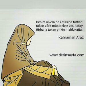 Benim ülkem de kafasına türbanı takan zârif mübarekte var, kafayı türbana takan çirkin mahlukatta – Kahraman Araz