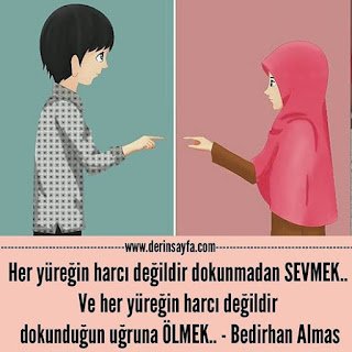 Her yüreğin harcı değildir dokunmadan SEVMEK.. Ve her yüreğin harcı değildir dokunduğun uğruna.. – Bedirhan Almas