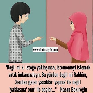 Değil mi ki isteğe yaklaşınca, istememeyi istemek artık imkansızlaşır. Bu yüzden değil mi Rabbim