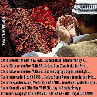 “Sen ki Bize Gözler Verdin YA RABB… Sadece Hakkı Görenlerden Eyle….”