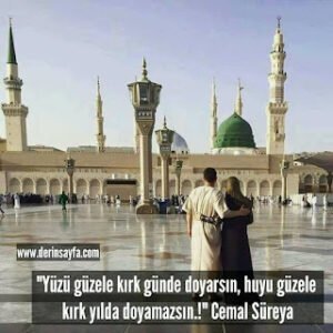 “Yüzü güzele kırk günde doyarsın, huyu güzele kırk yılda doyamazsın.!”  Cemal Süreya