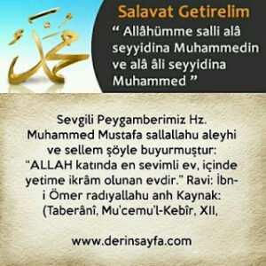 ALLAH katında en sevimli ev, içinde yetime ikrâm olunan evdir. Hz. Muhammed (s.a.v) Taberânî, Mu’cemu’l-Kebîr, XII