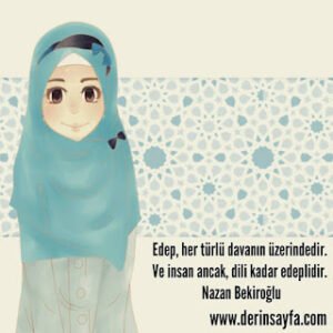 Edep ile ilgili resimli haya sözleri