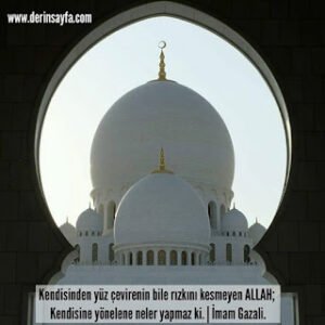 Kendisinden yüz çevirenin bile rızkını kesmeyen ALLAH; Kendisine yönelene neler yapmaz ki.