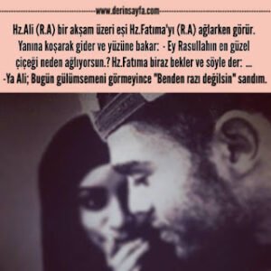 Ya Ali; Bugün gülümsemeni görmeyince “Benden razı değilsin” sandım..