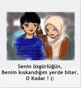 Senin özgürlüğün,  Benim kıskandığım yerde biter. O Kadar ! (: