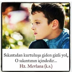 Sıkıntıdan kurtuluşa giden gizli yol, o sıkıntının içindedir!… Hz.Mevlana