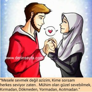 "Mesele sevmek değil azizim,
Kime sorsam herkes seviyor zaten..
Mühim olan güzel sevebilmek.."