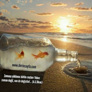 Zamana yükleme bütün suçları Yalnız zaman değil, sen de değiştin!… (A.S.İlkan)