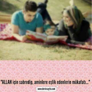 “ALLAH için sabredip, aminlere eşlik edenlerin mükafatı…”