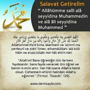 Allah’ım! Bana öğrettiğin ilim ile beni faydalandır, bana fayda verecek ilmi öğret..” Hadis (Tirmizi)