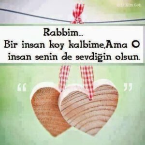 Rabbim!
Bir insan koy kalbime
Ama o insan senin de
sevdiğin olsun. ♡♥