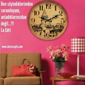 Ben söylediklerimden sorumluyum, anladıklarınızdan değil…!!!  La Edri