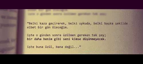 Bir gün anlayacaksın..
Aslında senin için ne kadar değerli
olduğumu . !!