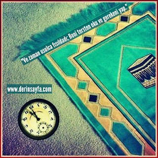 “Ve zaman usulca fısıldadı; Beni tersten oku ve gerekeni yap.”