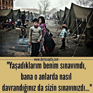 “Yaşadıklarım benim sınavımdı, bana o anlarda nasıl davrandığınız da sizin sınavınızdı…”