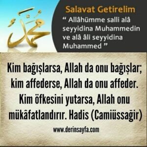 Kim bağışlarsa, Allah da onu bağışlar; kim affederse, Allah da onu af­feder. Hadis (Camiüssağir)
