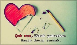 ''Hayatın en hüzünlü anı, mevsimine
kapıldığın kişinin bahçesinde. .''