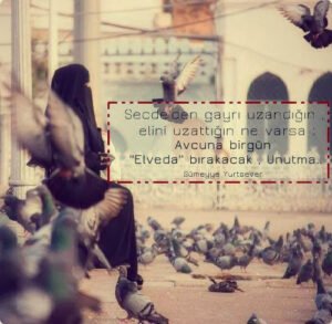 Secde’den gayrı uzandığın , elini
uzattığın ne varsa . . .