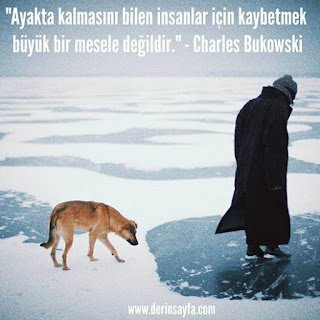 Ayakta kalmasını bilen insanlar için kaybetmek büyük bir mesele değildir. Charles Bukowski