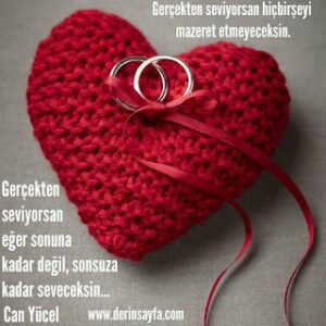 Gerçekten seviyorsan hiçbirşeyi mazeret etmeyeceksin. Gerçekten seviyorsan eğer… Can Yücel