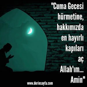 Cuma gecesi sözleri / Duaları / resimli