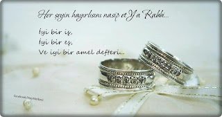 Her şeyin hayırlısını nasip et Ya Rabbi…  İyi bir iş,  İyi bir eş, Ve iyi bir amel defteri.