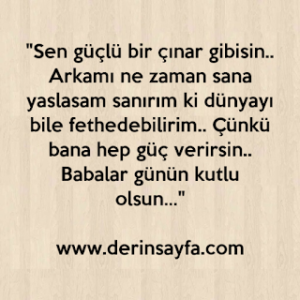 Babalar günü mesajları sözleri