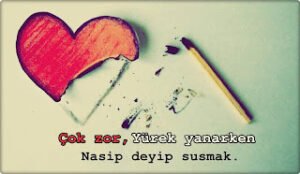 “Çok zor, yürek yanarken nasip deyip susmak. .”