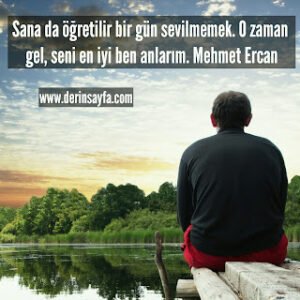Sana da öğretilir bir gün sevilmemek. O zaman gel, seni en iyi ben anlarım. Mehmet Ercan