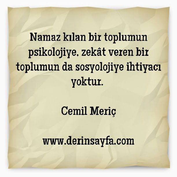 Cemil Meriç sözleri