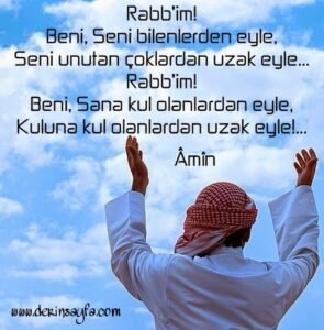 Yâ Rab! Hayırlar yaz başımıza, İyiler çıkar karşımıza!  Âmîn