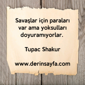 Savaşlar için paraları var ama yoksulları doyuramıyorlar