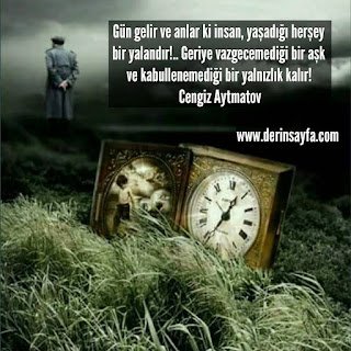 Gün gelir ve anlar ki insan, yaşadığı herşey bir yalandır!.. Geriye vazgecemediği bir aşk