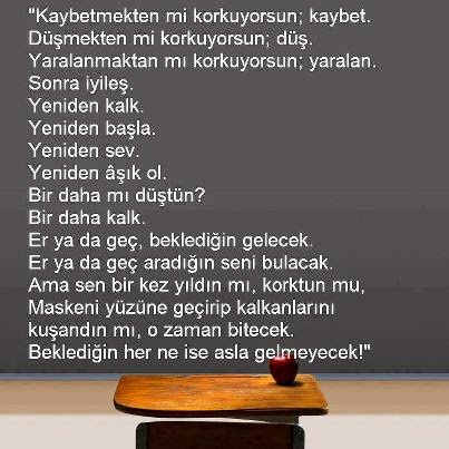 Kaybetmekten mi korkuyorsun; kaybet…