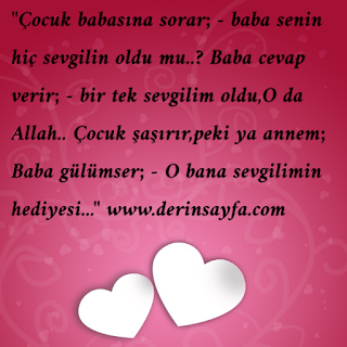 “Çocuk babasına sorar; Baba senin hiç sevgilin oldu mu..?”