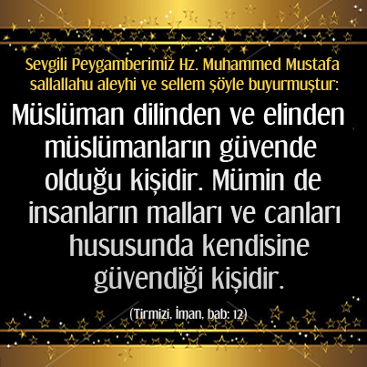 Müslüman dilinden ve elinden müslümanların güvende olduğu kişidir. Mümin de insanların malları ve canları hususunda kendisine güvendiği kişidir