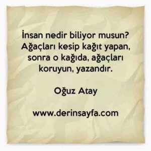 İnsan ile ilgili anlamlı sözler