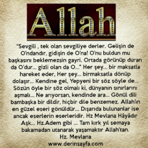 Ey Oğul… Aşk… nefsine hakim olan yiğitlerin işidir…