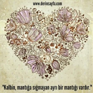 “Kalbin, mantığa sığmayan ayrı bir mantığı vardır.”