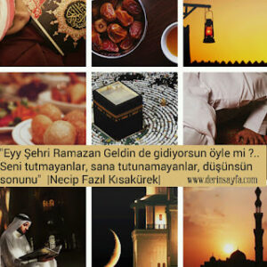 Eyy Şehri Ramazan Geldin de gidiyorsun öyle mi ?.. Seni tutmayanlar.. düşünsün sonunu.. Necip Fazıl Kısakürek