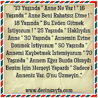 “13 Yaşında ” Anne Ne Var ! ” 16 Yaşında ” Anne Beni Rahatsız Etme ! “