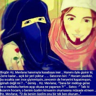 ”Hocam yazıkdır, bu sıcakta sen ince giyinmişsin, zevcenin de heryerini kapatmışsın, günah değil mi ?