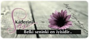 “ Niyet ettim yâ Rab; Sevdiğimi senin rızan için sevmeye. .”