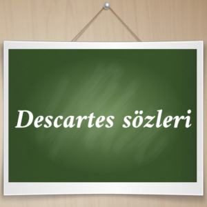 Descartes sözleri