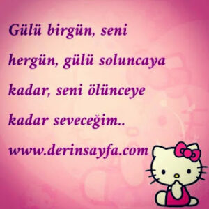 Gülü bir gün, Seni her gün, Gülü soluncaya kadar, Seni ölünceye kadar seveceğim…