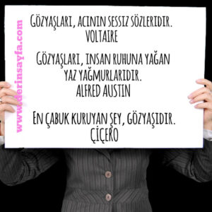 Gözyaşları ile ilgili güzel sözler…