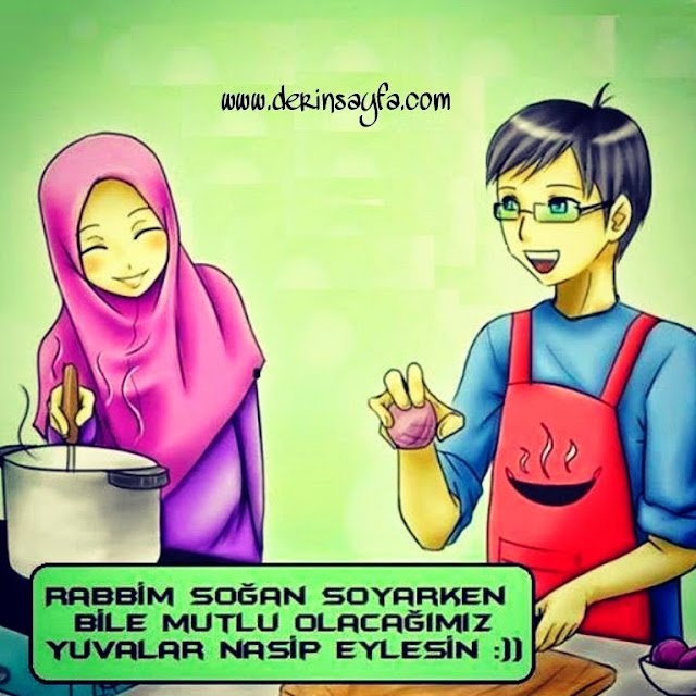 Rabbim soğan soyarken bile mutlu olacağımız yuvalar nasip eylesin.. :))